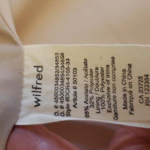 Wilfred Mayet Crepe Jacket EUC XXXS - Picture 8 of 12